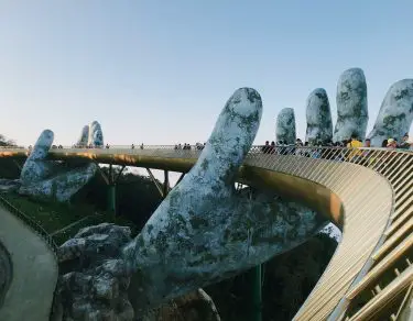 Golden Hand Bridge in Vietnam
